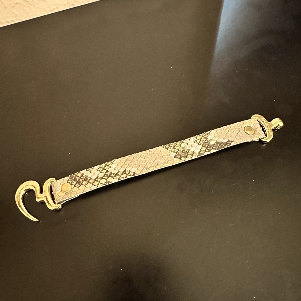 Rustic Cuff Cream Python Hook - image 1